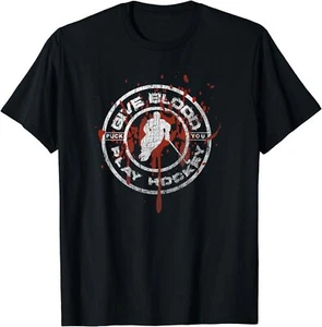 NUEVO LIMITADO Give Blood Play Hockey Hockey sobre Hielo Camiseta Jugador - Imagen 1 de 3