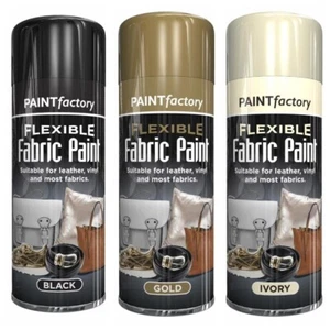 Flexible Fabric Spray Paint Leather Vinyl Textile Clothes Fast Drying DIY 200ml - Picture 1 of 7