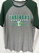Daytona Tortugas Baseball T Shirt Russell Athletic MILB Adult Large Gray Green