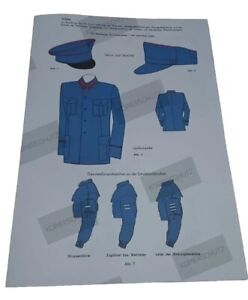Feuerwehr DDR 1959, Dienstgradbezeichnungen, Dienstgradbezeichnungen, Uniform FF