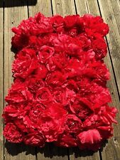 Red Flower Wall Panel - Event Decor - Interior Decor 11 Panels In Total