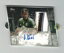 DARLINGTON NAGBE 2015 MLS Topps Apex Soccer AUTO MATCH USED BALL #3/35 DIE-CUT