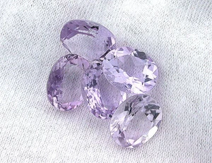 ONE 11x9 11mm x 9mm Oval Natural Brazilian Rose De France Amethyst Gemstone Gem - Picture 1 of 1