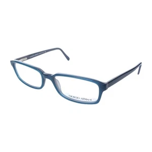 GIORGIO ARMANI 2029 518 Blue Rectangle Plastic Eyeglass Frame ITALY 53-17-140 - Picture 1 of 9