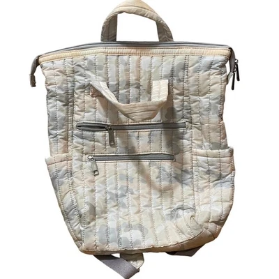 Mochila camuflada acolchoada conversível bolsa de viagem feminina náilon multicolorida - Imagem 1 de 4