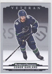 2022/23 PARKHURST CHAMPIONS..CONOR GARLAND..SILVER PARALLEL..# 103..CANUCKS - Picture 1 of 2