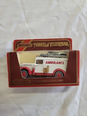 1986 Matchbox Y-27/1922 Foden Steam Lorry Ambulance Models Of Yesteryear 1/72 - Image 1 of 4