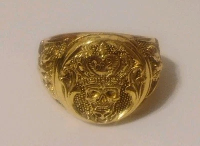 Maçônico Banhado a Ouro Rito Escocês 32 Tamanho 11 Maçom Águia Dupla Mestre Maçom  - Imagem 1 de 4