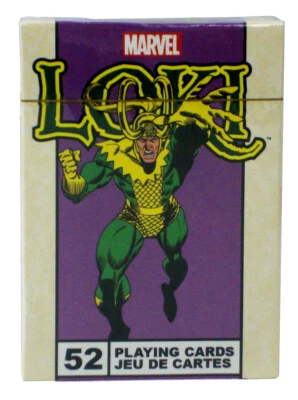 Loki God Of Mischief 52 Card Playing Deck Cards Official Poker Marvel Retro New - Image 1 of 2
