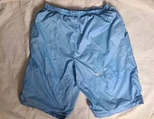 Vintage Nike Nylon Swim Shorts Trunks with Lining Men's Size Large L Blue USA  - Picture 1 of 10