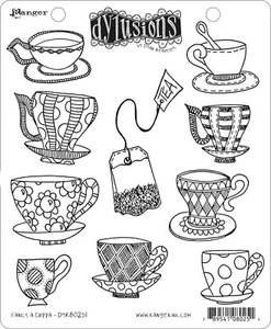 Sello adhesivo Dyan Reaveley's Dylusions - FANCY A CUPPA DYR80251 - Imagen 1 de 1