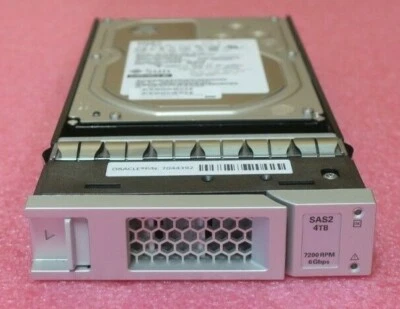 Sun Oracle 4TB 7.2K 6Gb/s SAS 3.5" Hard Drive HDD In Sun Caddy 7066831 7065489 - Image 1 of 4