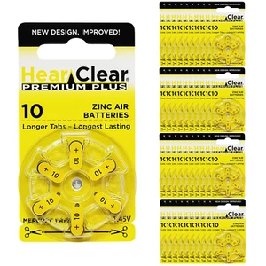 HearClear Size 10 1.45V Hearing Aid Batteries (240 Pack) - Picture 1 of 7