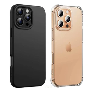 Case For iPhone 16 15 14 Pro Max Plus 13 11 12 7 8 Clear Shockproof Phone Cover - Picture 1 of 49