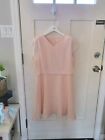 New Beige Pink Fit & Flare Dress Sleeveless ShortLength. Knee Length XS/Small 