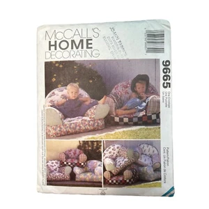 McCalls 9665 Kids Soft Chair Sewing Pattern Child Room Home Decor Boy Girl Uncut - Picture 1 of 2