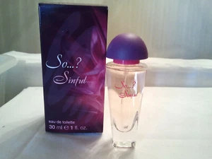 So...? Sinful 30ml EDT Spray Women's Fragrance Perfume New In Box Discontinued - Picture 1 of 1