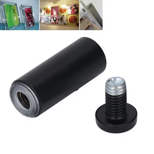 12Pcs Standoff Screw Stainless Steel 19x50mm Wall Mount Advertising Fastener Set - Afbeelding 1 van 12
