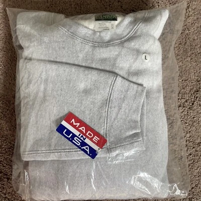 Camber Mens Large Grey Crewneck Sweatshirt Thermal Lined BNWT 100% Cotton Lining - Image 1 of 4