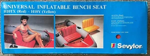 Vintage Sevylor Inflatable Raft Runabout Bench Seat H10TX Red New Old Stock - Picture 1 of 6
