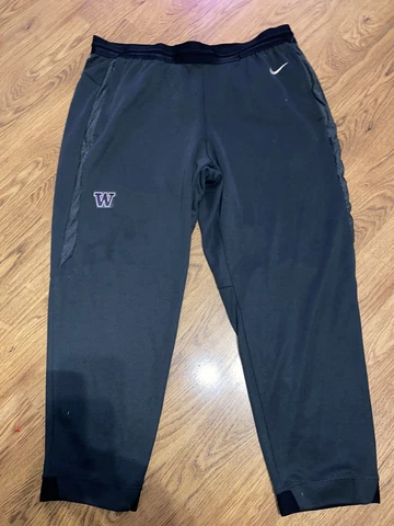 Nike Washington Huskies Football Team Issued Travel Joggers 3XL Cover