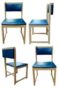 Lot Of Four Original 70s Design Vintage Chairs - Picture 1 of 6