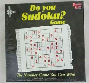 Do You Sudoku? The Game You can Win 2 Trays 2 Sets 81 Number Tiles 100 Puzzles