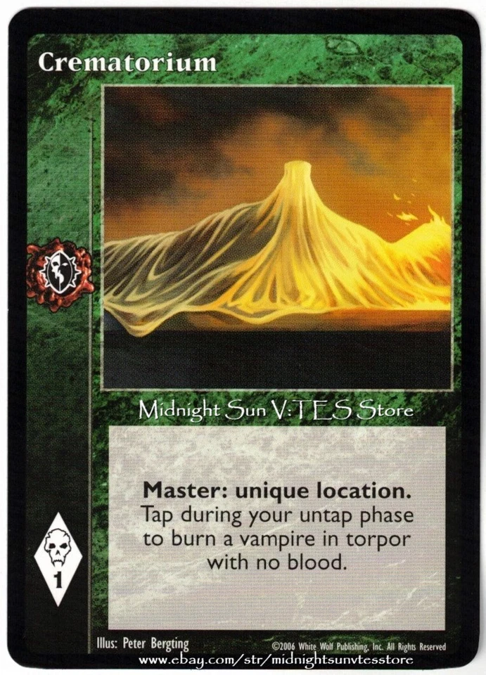 Crematorium White Wolf Tournament Promo V:TES VTES Vampire CCG - Image 1 of 1