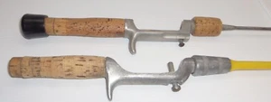 2 Collectable Kingfisher 1-Piece Casting Rods - 1 Steel & 1 Fiberglass - Picture 1 of 21