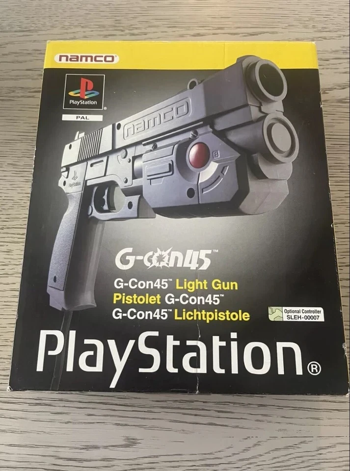 NAMCO - G-CON 45 Light Gun + Adapter  - Playstation 1 - Boxed - Minty - Image 1 of 4