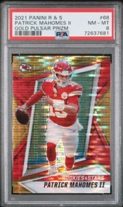 2021 Rookies & Stars Patrick Mahomes Gold Pulsar Prizm #15/15 Jersey 1 Of  1  - Picture 1 of 3