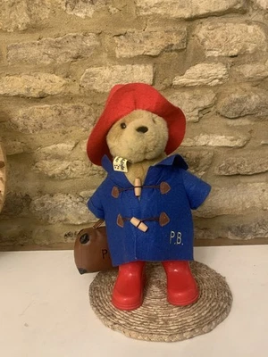Paddington Bear Plush Toy with Blue Coat Red Hat Boots & Suitcase 2014 - Image 1 of 4