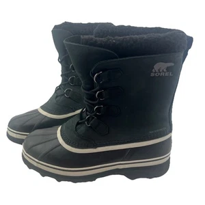 *NEW* Sorel Men's Caribou WP Waterproof Black Dark Stone NM1000-016 Size 12 - Picture 1 of 6