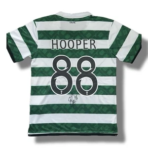 Signed GARY HOOPER Celtic FC 2011/12 Football Home Shirt - COA & Photo Proof - Picture 1 of 3