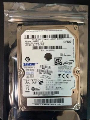 Samsung 320GB 2.5" SATA HDD Laptop Hard Drive HM321HI/M 5400RPM Tested - Image 1 of 4