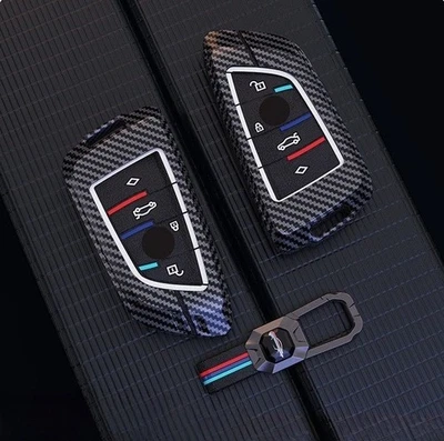 For BMW X1 X2 X3 X4 X5 X6 X7 1 2 3 4 5 6 7 Metal Silicone Car Key Fob Case Cover Foto 1 de 4