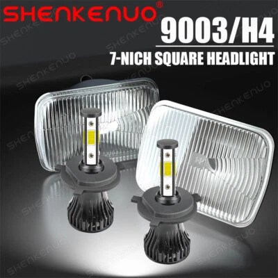 For Ford Super Duty Truck F550 F600 F650 F700 F750 7X6" 5x7" LED Headlight Hi/Lo - Image 1 of 4