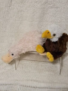 Webkinz GANZ American Bald Eagle - HM214 & Pink Googles Platypus - HM208 - Picture 1 of 1