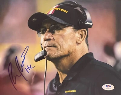 Ron Rivera Signed Autographed Washington Commanders Redskins 8x10 Photo PSA/DNA - Image 1 of 2