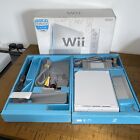 Nintendo Wii Konsole weiß RVL-001 komplettes Setup Boxed System getestet keine Fernbedienung