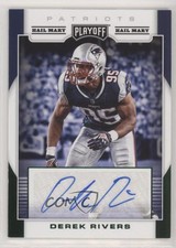 2017 Panini Playoff Signatures Hail Mary Derek Rivers #RS-DR Rookie Auto RC