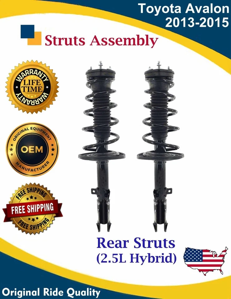 Nuevos puntales traseros OE para Toyota Avalon 2013-2015 híbrido 2,5 L garantía de por vida Foto 1 de 4