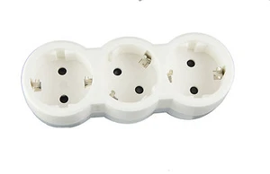 Enchufe múltiple de 3 vías, enchufe múltiple, adaptador horizontal envío gratuito - Imagen 1 de 3
