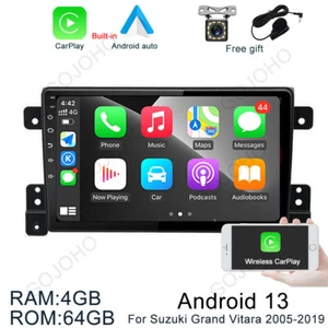 64GB Android 13 Car Radio Stereo GPS CarPlay For Suzuki Grand Vitara 2005-2019 - Picture 1 of 20