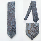 Vintage 1960s 1970s Trend of London Blue and Brown Paisley Tie Man about Town