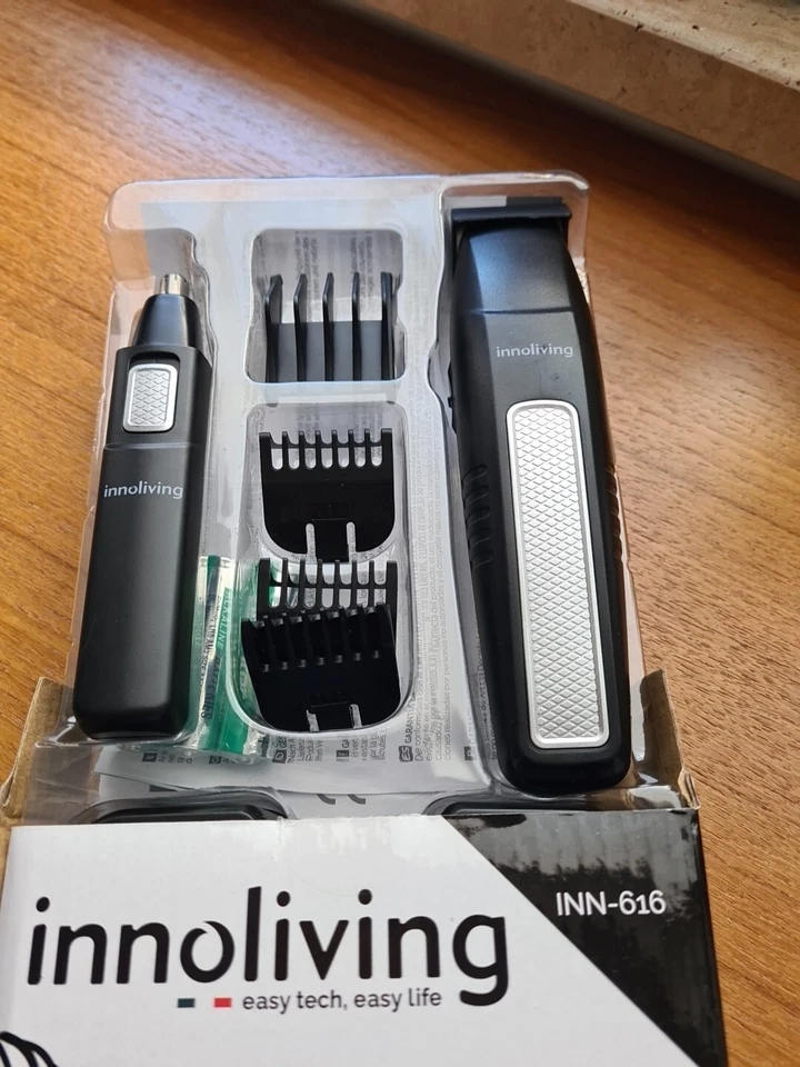 INNOLIVING Inn-615 Tagliacapelli Regolabarba Ricaricabile Senza Fili 24 Misure