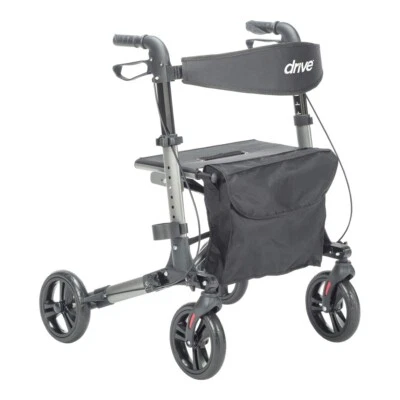 Andador Plegable Compacto Drive Medical, Gris Metálico/Negro RTL10288BK Foto 1 de 4