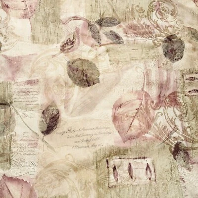 Croscill Queen Comforter Memoirs Золотой Шнур Листья Скрипт Свиток Лиловый Шалфей - Изображение 1 из 4