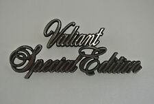 Plymouth Valiant Special Edition Car Badge Emblem Nameplate 1975-1976 Lot of 2