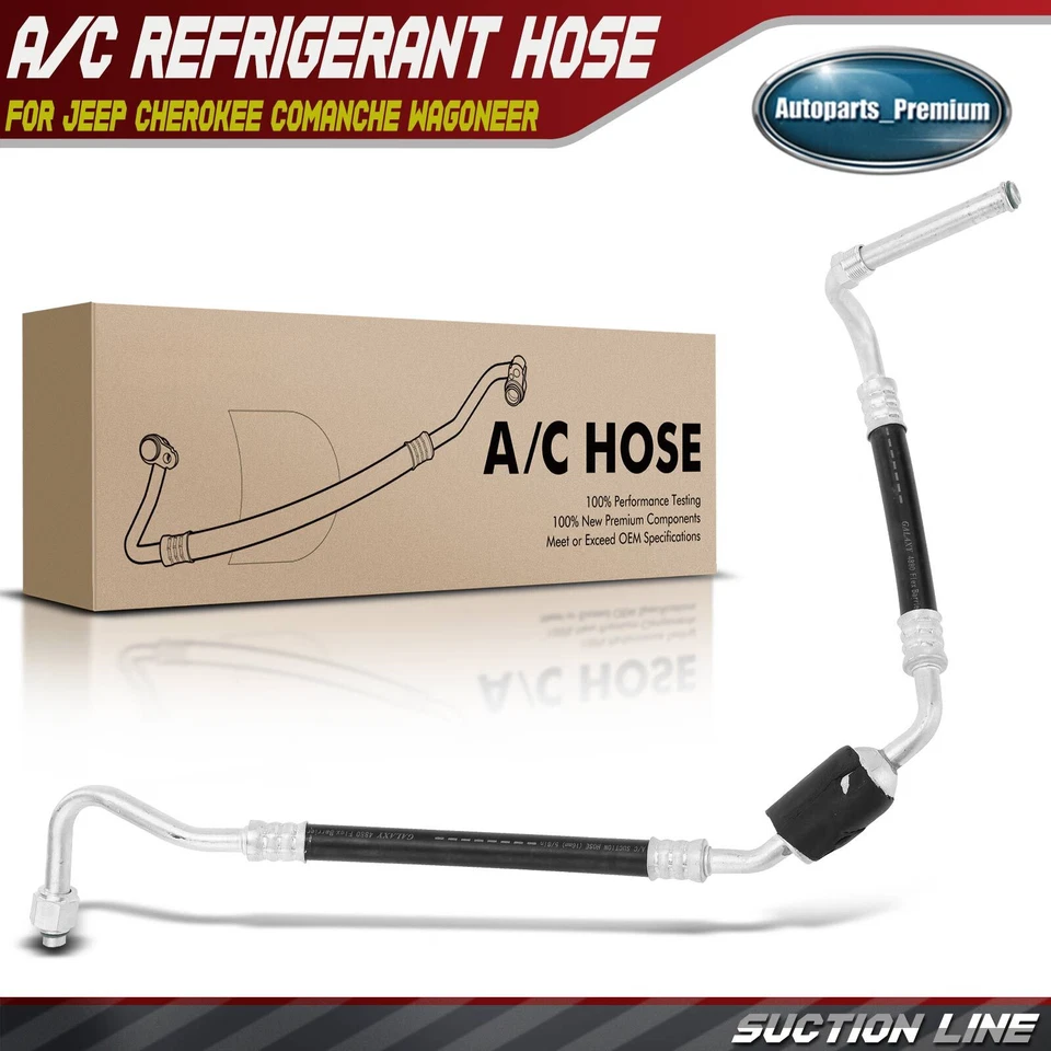 1x Nueva línea de succión de manguera de refrigerante de aire acondicionado para Jeep Cherokee Comanche Wagoneer Foto 1 de 4